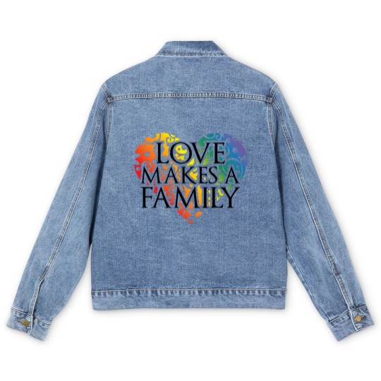 Discover LOVE Makes A Family Men's Denim Jackets