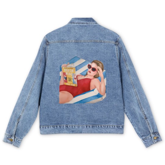 Discover Beach Read by Emily Henry book Men's Denim Jackets | Super soft cotton bookish Men's Denim Jackets