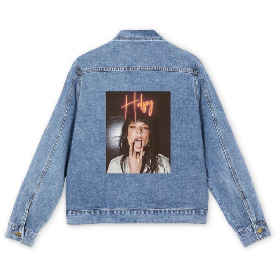 Discover Halsey Vintage Style Photoshoot Men's Denim Jackets, Halsey Aesthetic Men's Denim Jackets