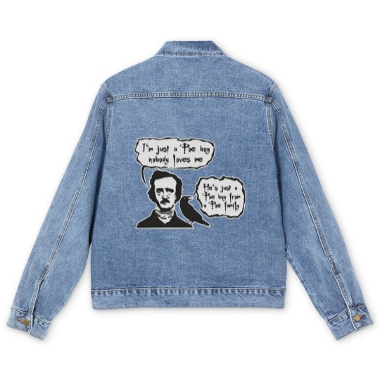 Discover BOHEMIAN POE Edgar Allan Poe RAVEN Men's Denim Jackets