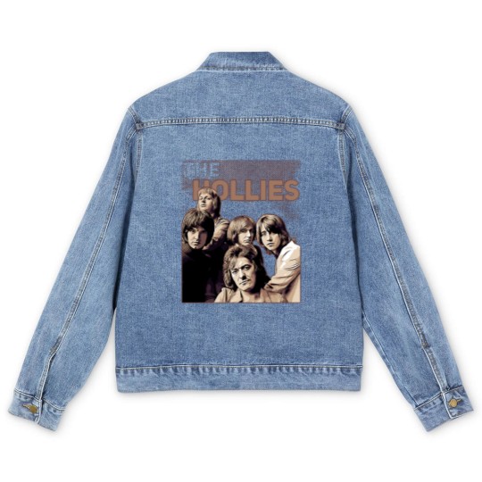 Discover The Hollies  Band Brown Vintage Men's Denim Jackets