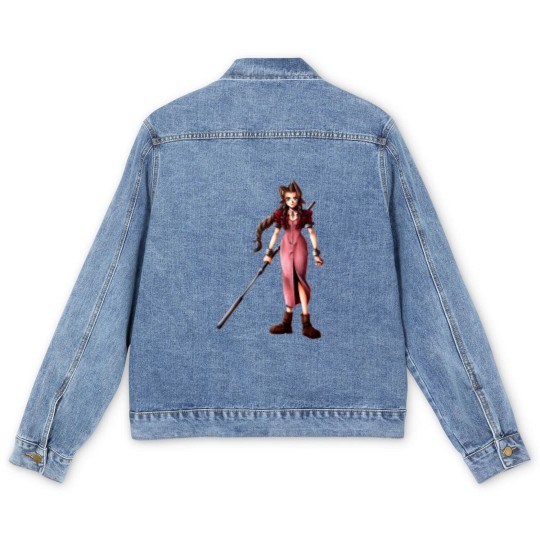 Discover Final Fantasy VII - AerithFinal Fantasy VII - Aerith Men's Denim Jackets