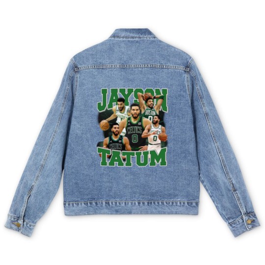 Discover Jayson Tatum Basketball  Basketball Graphic Tees Men's Denim Jackets