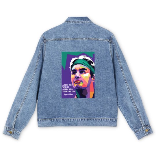 Discover Roger federer motivation - Roger Federer - Men's Denim Jackets