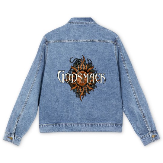 Discover Godsmack Men's Denim Jackets, Godsmack With Staind 2023 Tour Men's Denim Jackets, Godsmack Rock Band Tour Men's Denim Jackets