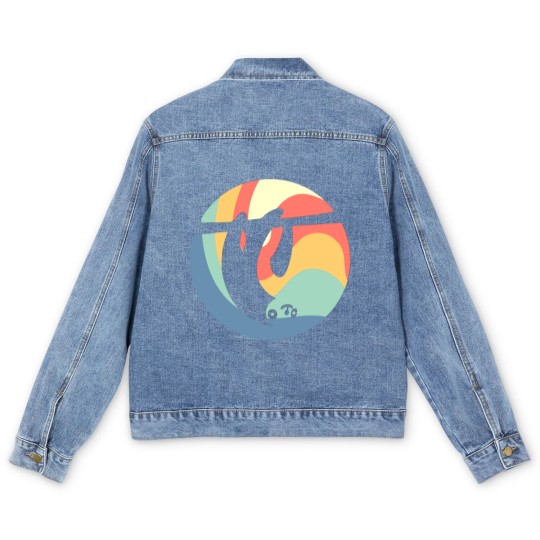 Discover Sloth Vintage Circle Men's Denim Jackets