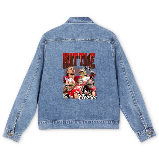 Discover Limited George Kittle Men's Denim Jackets professional American Football Player