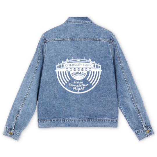 Discover old comiskey park vintage disco demolition night Men's Denim Jackets