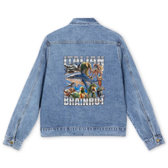 Discover Italian Brain Tralalero Tralala - Tralalero Tralala - Men's Denim Jackets