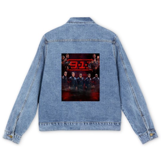 Discover 9-1-1  Cast Purple Red Haze Men's Denim Jackets