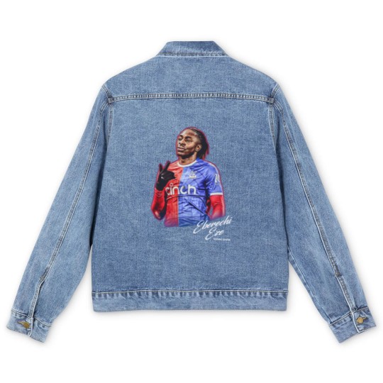 Discover Eberechi Eze Men's Denim Jackets, Crystal Palace Men's Denim Jackets, Soccer Men's Denim Jackets