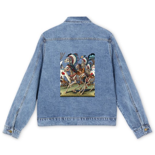 Discover Native American Dead Indian Warriors Men's Denim Jackets
