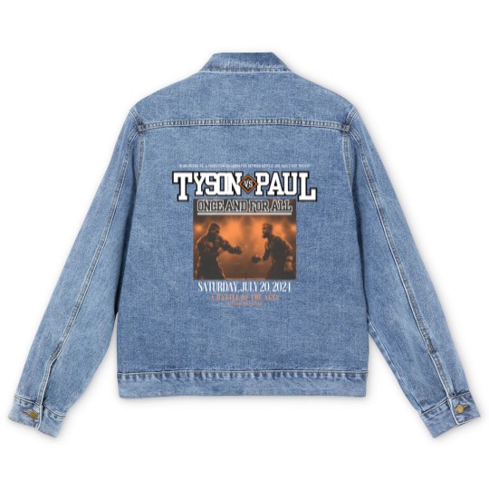 Discover Jake Paul Vs Mike Tyson Boxing Men's Denim Jackets