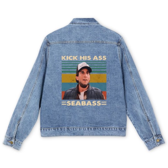 Discover Dumb And Dumber Kick His Asss Seabass Vintage Men's Denim Jackets