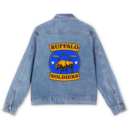 Discover Buffalo Soldiers T-ShirtBUFFALO SOLDIERS REGIMENT LOGO T-Shirt_by theanomalius_merch_ Men's Denim Jackets