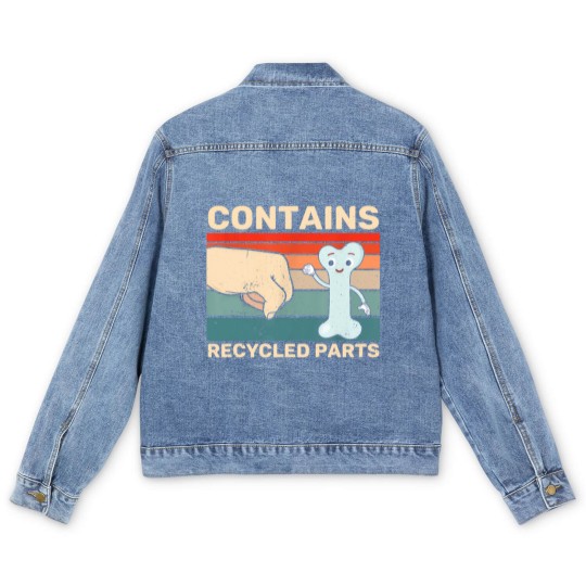 Discover Contains Recycled Parts Bone Marrow Transplant Recipient Men's Denim Jackets