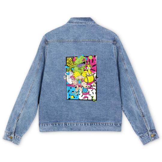 Discover Old School Cartoons 90's Men's Denim Jackets