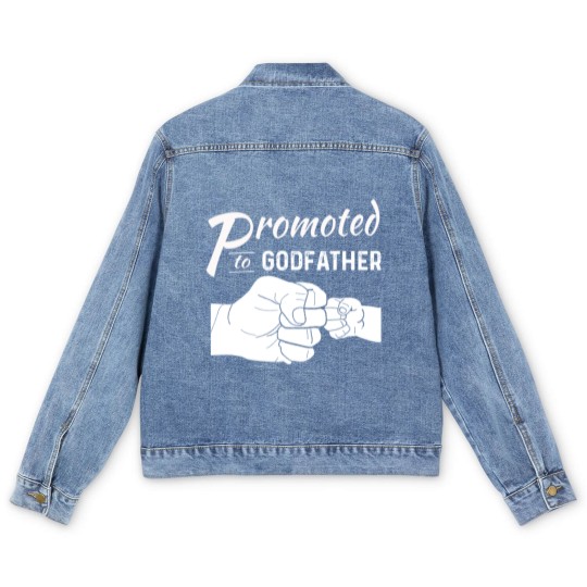 Discover Promoted To Godfather Men's Denim Jackets