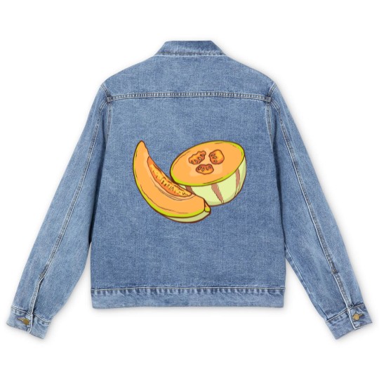 Discover Cantaloupe Melon Men's Denim Jackets