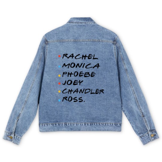 Discover rachel monica phoebe joey chadler ross hipster Men's Denim Jackets