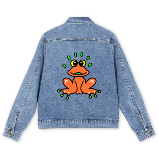 Discover Orange Frog Men's Denim Jackets