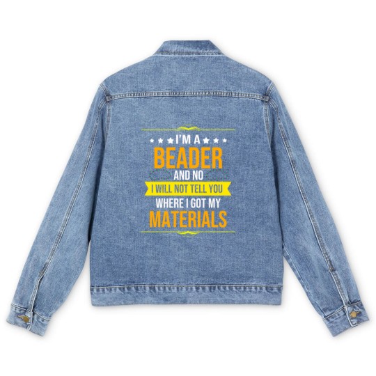 Discover Beadery Material Jewelry Maker Jewelers Beading Men's Denim Jackets