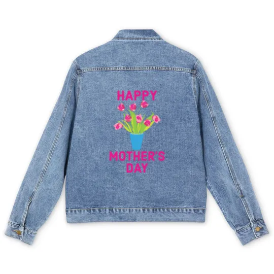Discover Mom mom mom mom mom mom mom mom mom mom mom mom Men's Denim Jackets