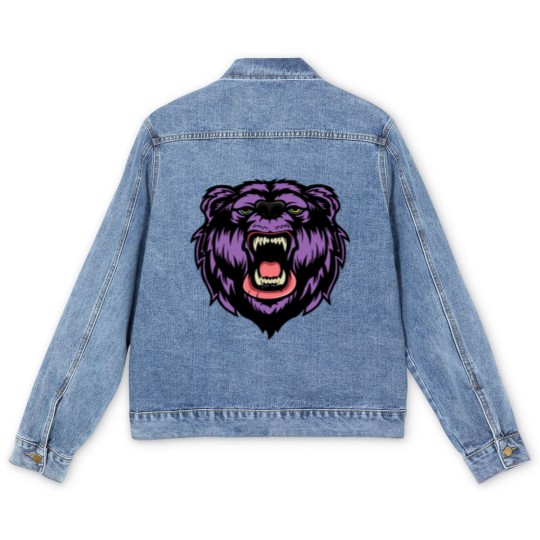 Discover Angry Bear Aggressive Men's Denim Jackets