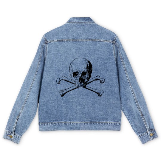 Discover Skull and cross bones Men's Denim Jackets