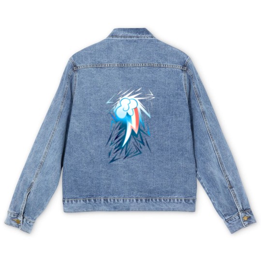 Discover Shards of Rainbow Dash's Cutiemark Men's Denim Jackets