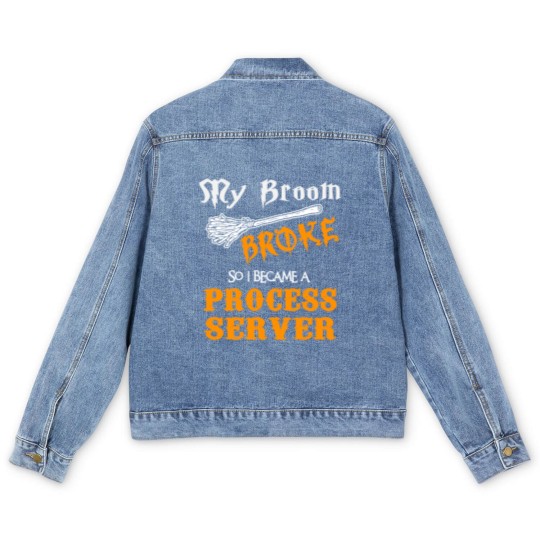 Discover Process Server Men's Denim Jackets