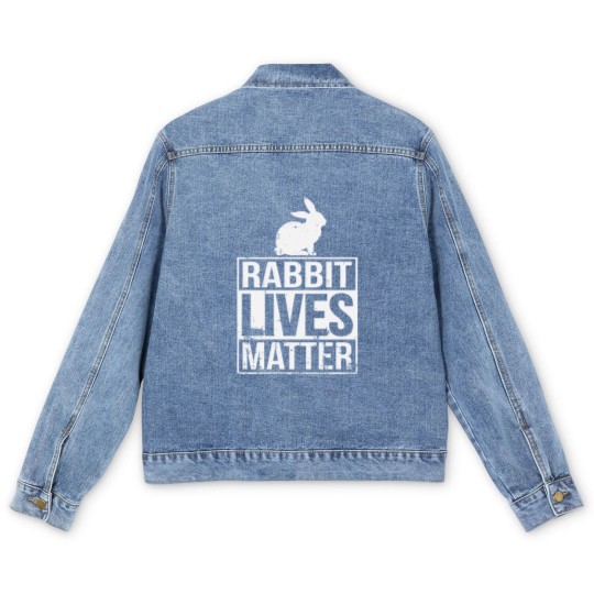 Discover Rabbit Rescue Shelter Gift Men's Denim Jackets