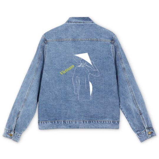 Discover Unisex Ao Dai Uniform Men's Denim Jackets