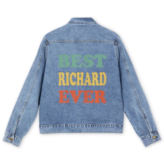 Discover Best Richard Ever Funny Personalized First Men's Denim Jackets