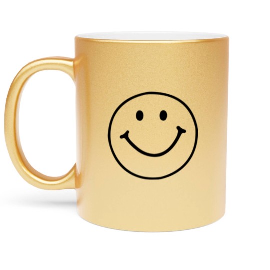 Discover Smiley Face Metallic Mugs
