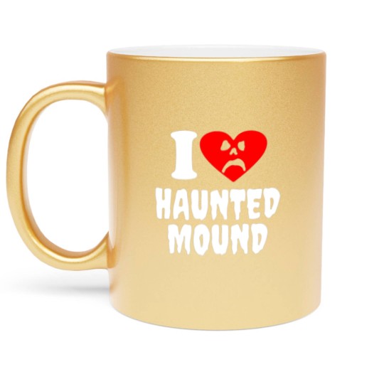 Discover I Love Haunted Mound Metallic Mugs