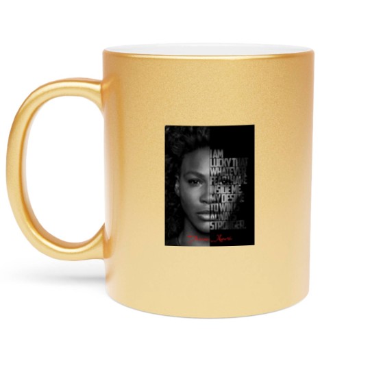 Discover Serena Williams Metallic Mugs, Serena Williams Goat Metallic Mugs