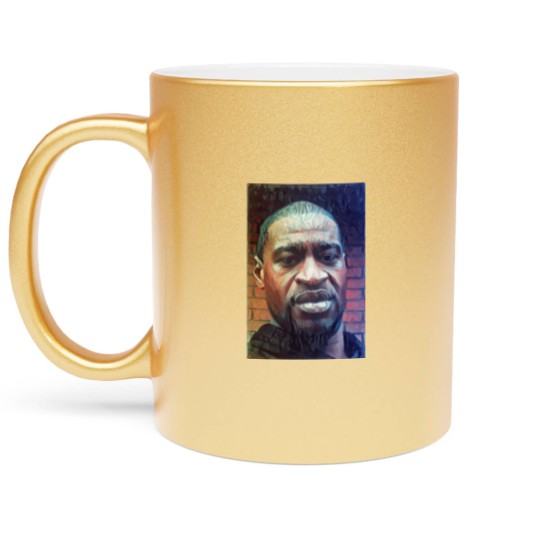 Discover George Floyd - Painting - George Floyd - Metallic Mugs