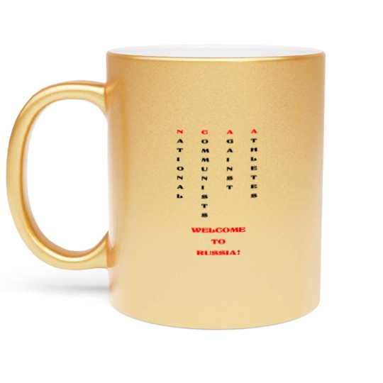 Discover National communists against athletes Metallic Mugs