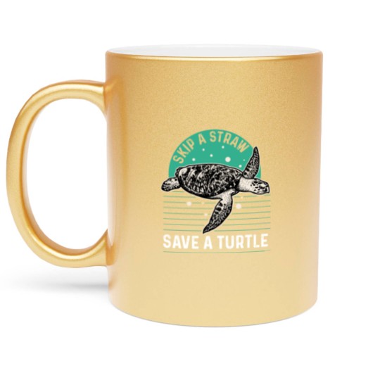 Discover Sea Turtle Turtles Hawaii Ocean Sealife Gift Metallic Mugs