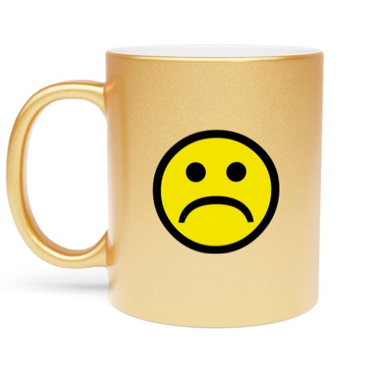 Discover Sad Face Metallic Mugs