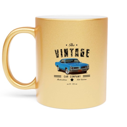 Discover Vintage Car Company Metallic Mugs