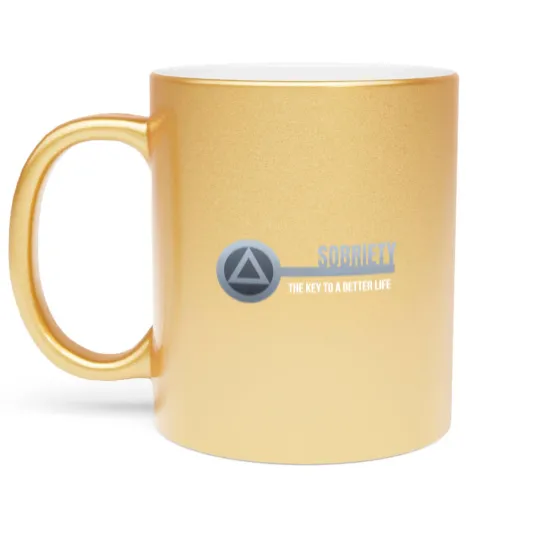 Discover Sobriety Key - Sobriety - Metallic Mugs