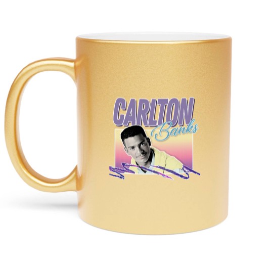 Discover Carlton Banks // 90s Style Aesthetic Design - Carlton Banks - Metallic Mugs
