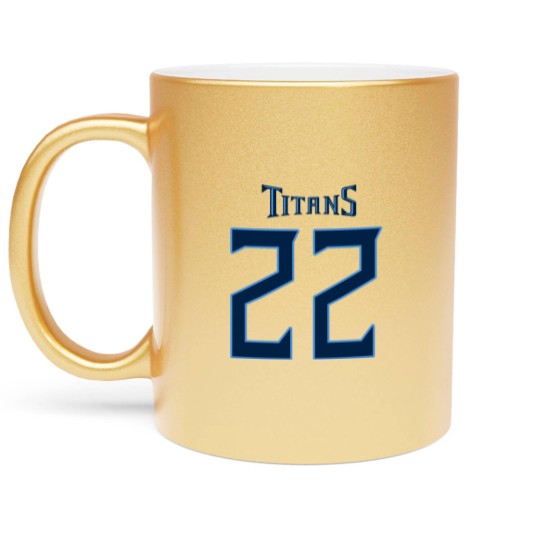 Discover Tennesese Titan Derrick Henry 22 Metallic Mugs