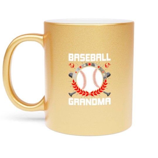 Discover Baseball Grandma Baseball Lover Metallic Mugs