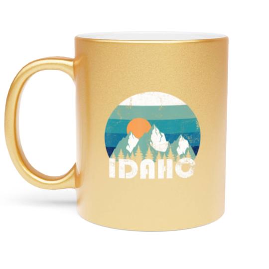 Discover Idaho State Retro Vintage Metallic Mugs