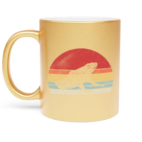 Discover Vintage Retro Poison Dart Frog Metallic Mugs
