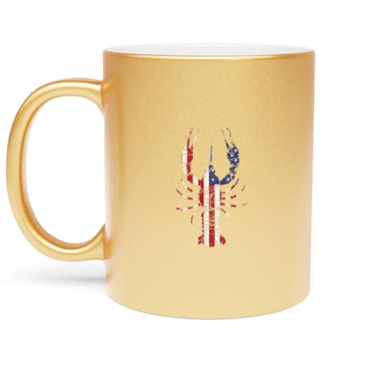 Discover Crawfish Metallic Mugs Mardi Gras Metallic Mugs Fleur De Lis Crawfish Metallic Mugs American Flag