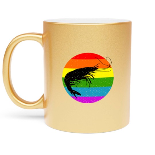 Discover Rainbow Shrimp Metallic Mugs